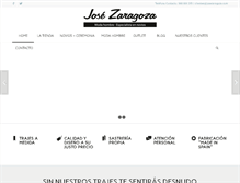 Tablet Screenshot of josezaragoza.com